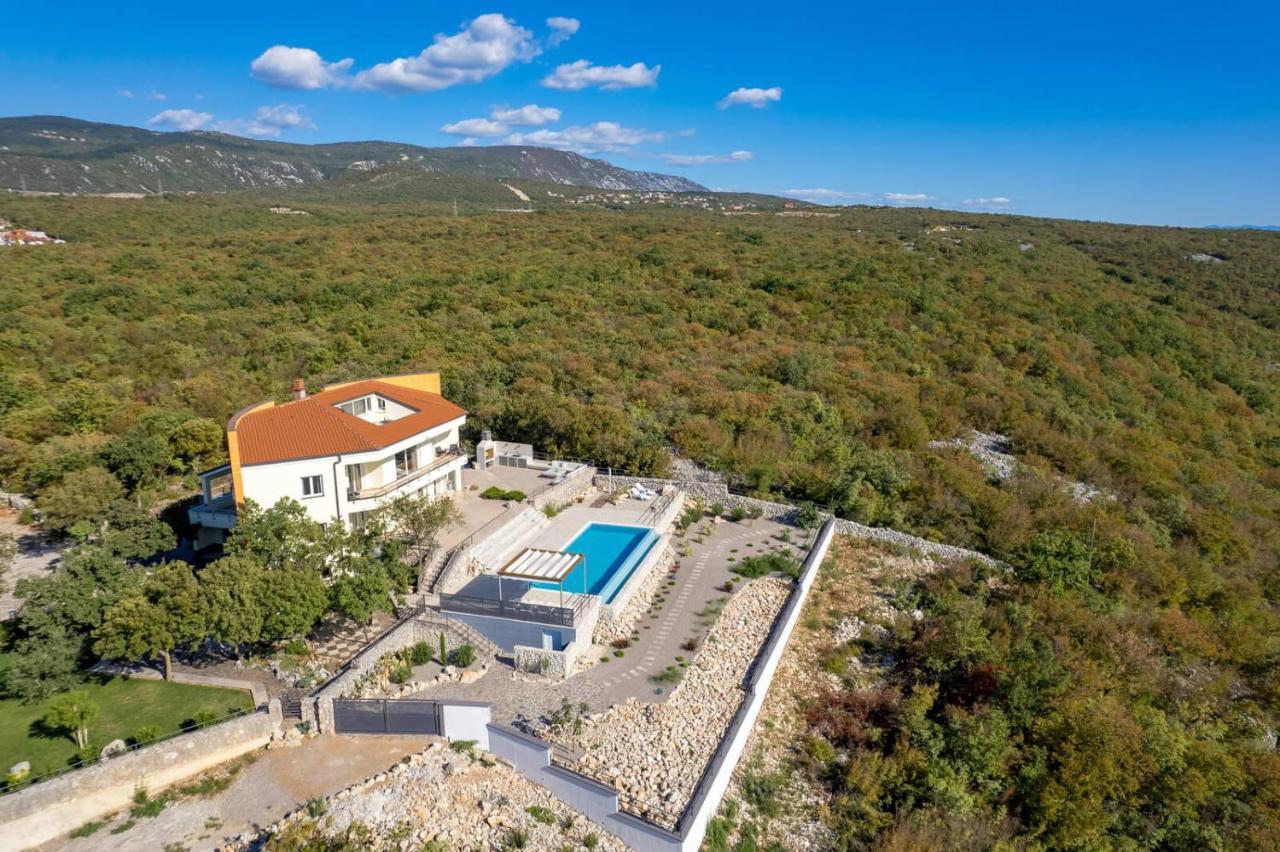 Luxury Villa Ostro With Pool & Krk Bridge View クラリェヴィツァ エクステリア 写真