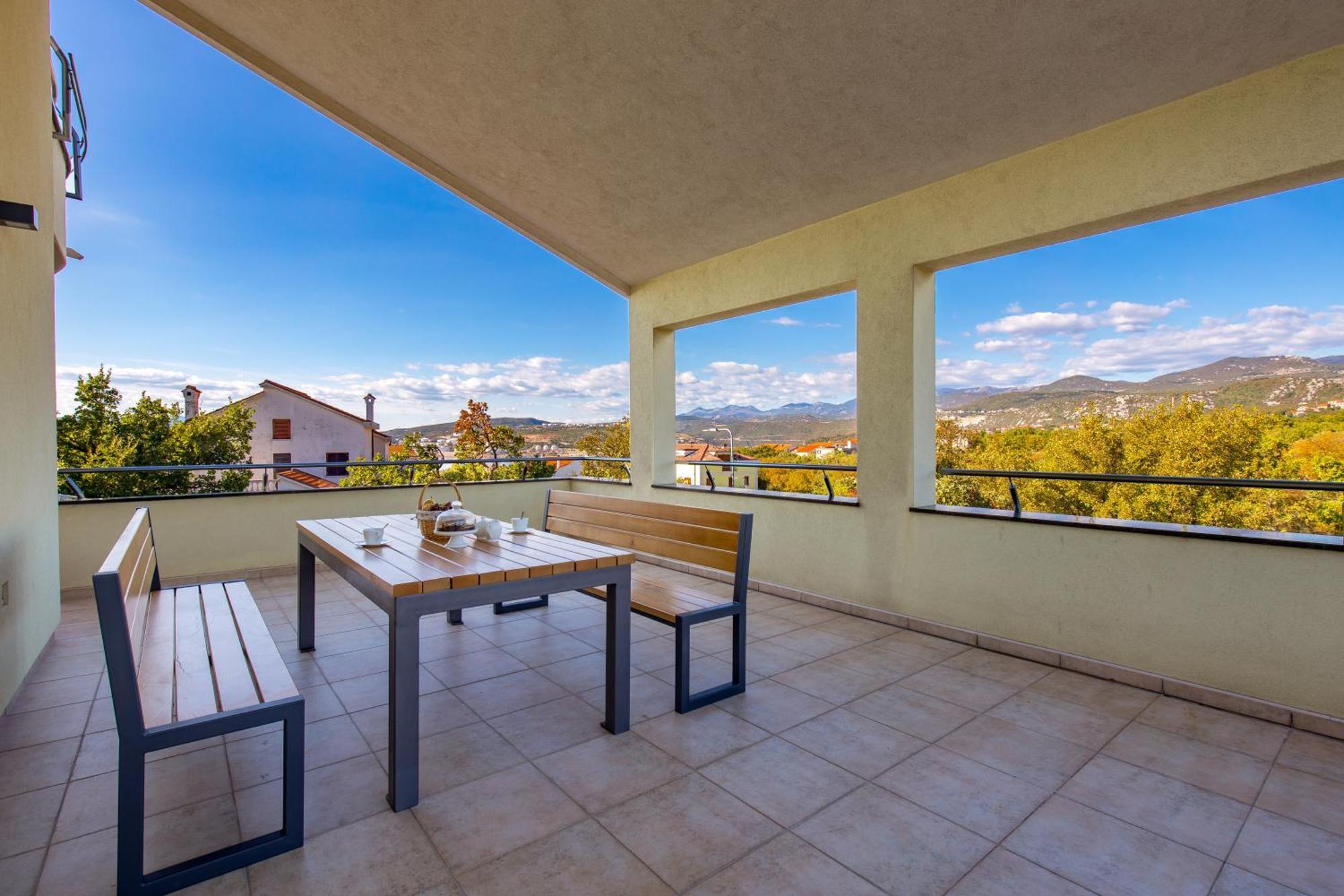 Luxury Villa Ostro With Pool & Krk Bridge View クラリェヴィツァ エクステリア 写真