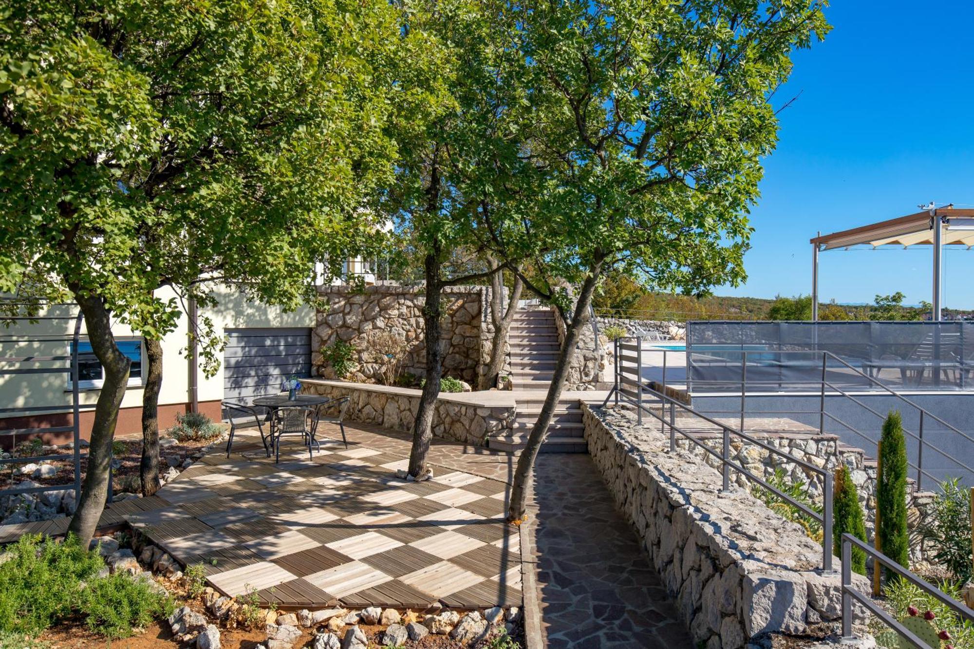 Luxury Villa Ostro With Pool & Krk Bridge View クラリェヴィツァ エクステリア 写真
