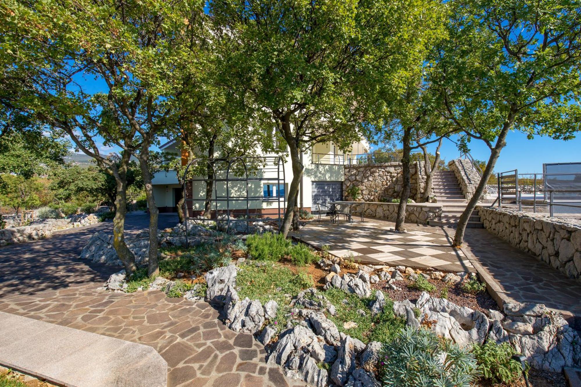 Luxury Villa Ostro With Pool & Krk Bridge View クラリェヴィツァ エクステリア 写真