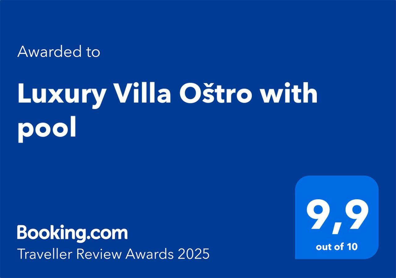 Luxury Villa Ostro With Pool & Krk Bridge View クラリェヴィツァ エクステリア 写真